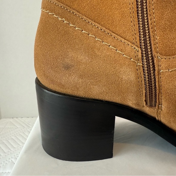 Aquatalia Bellamy Suede Weatherproof Boots Tan Size 9 - Picture 2 of 12